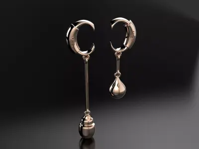 Chloe earrings  3D print model