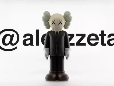 Kaws Companion Dior Textured 3D model
