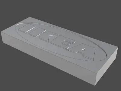 IKEA Logo Free 3D model