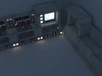 Modular Electronics Scenery Props Environment Pack Sci Fi  Low-poly 3D model