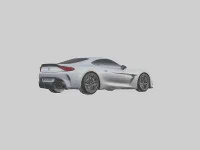 Highperformance Sports Coupe model Low-poly 3D model