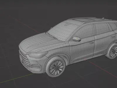 BYD Song Pro DM 2022 low poly  3D model