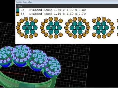Magnificent ring Free 3D print model