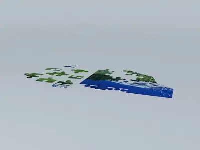 3D JIGSAW PUZZLE  ( IT CAN BE PUT TOGETHER) 3D model