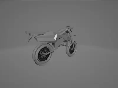 Futuristic Motocycle  Low-poly 3D model