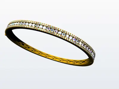 Diamond Bracelet 3D print model get