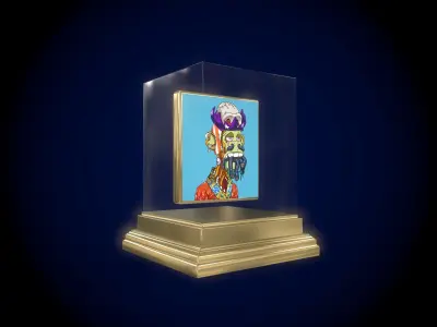 Mutant Ape 5 Gold Club 3D model