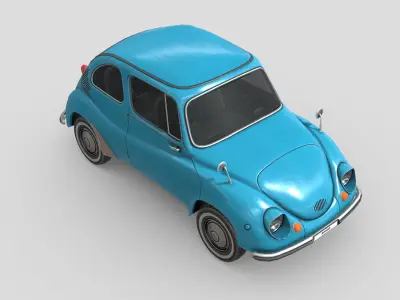 Subaru 360 1958 Low-poly 3D model