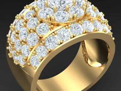 Luxury Men Rings Designs 4MR059 3D print model