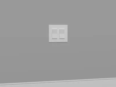 Duel Light Switch Low-poly 3D model