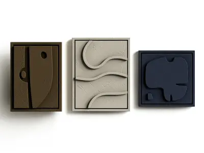 Gypsum panels 3D model