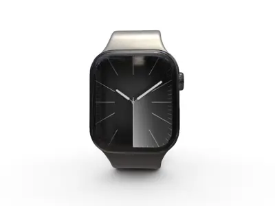 Apple Watch Series 9 in Graphite 3D model