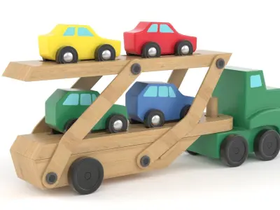 Wooden Toy 3D model get