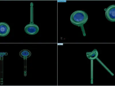 Solitaire Round Bezel Stud 3 mm 3D print model