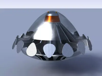 UFO space craft Free 3D model