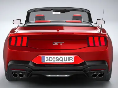 Mustang GT Convertible 2024 3D model