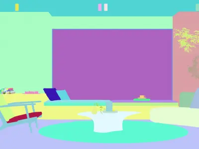 Modern residential indoor 3 d model 3D model