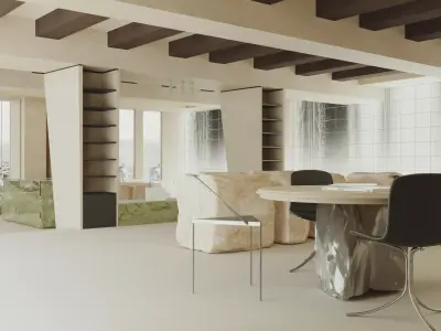 apartment scene 3D model