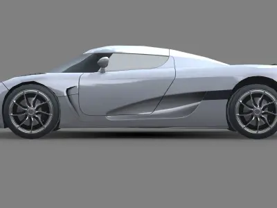 Koenigsegg Agera 2011 Low-poly 3D model