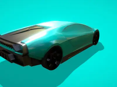 Sports Car Pura 2022 Low-poly 3D model
