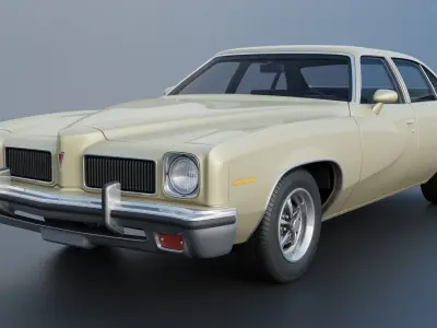 Pontiac LeMans 4 Door 1973 3D print model