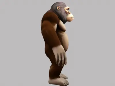 Gorilla Low-poly 3D model