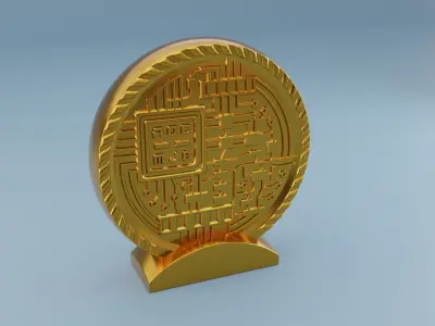 Bitcoin Crypto Cup 3D print model  3D print model