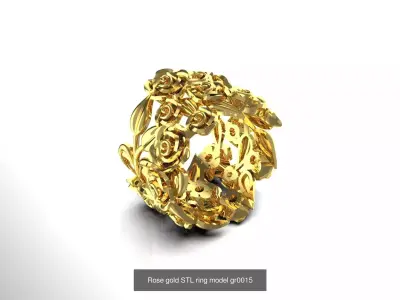 Rose STL 3D collection  3D Model Pack