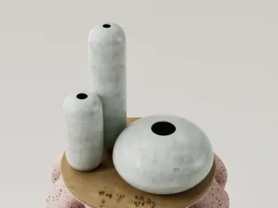 SET JARRONES DECORATIVOS - FLOREROS - VASOS 3D print model