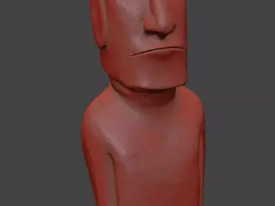 Deco Moai 3D model