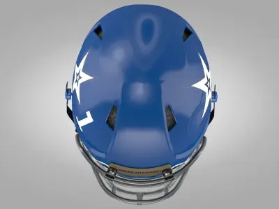 Football Helmet T1 Low-poly 3D model