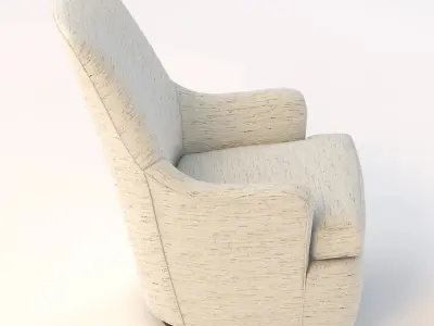 Daphine Return Swivel Chair 3D model