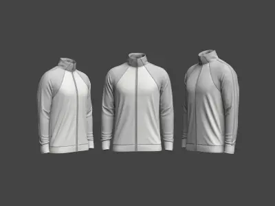 Raglan jacket 3d model 3D model