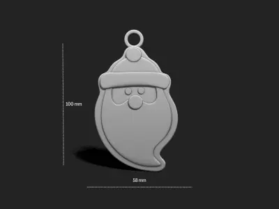 Christmas Cookie Ornament - Pendant -  Christmas Tree 7 3D print model