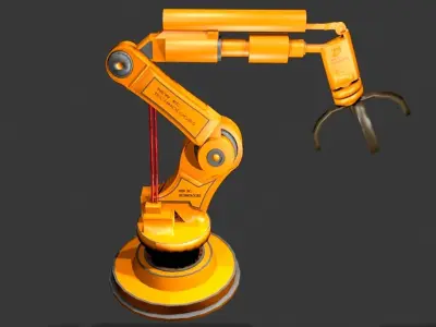 industrial robotic arm 3D model