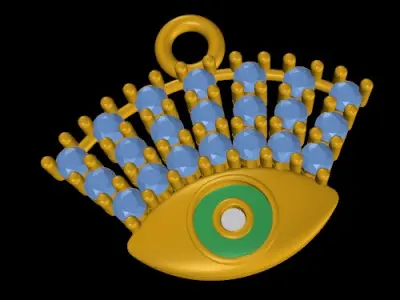 Fashion Pendant Ready Printable Model 3D print model  3D print model