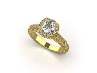 gold ring code 29 3D print model