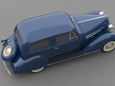 1936 chevrolet standard sedan 2 door 3D model
