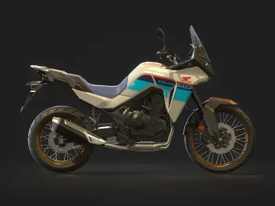 Base model  Honda Transalp 750 2023 3D model