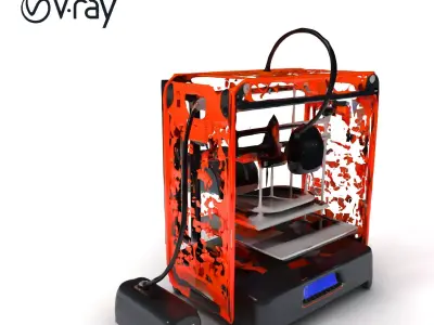 D Printer Industrial Design Model Pack Low-poly 3D model