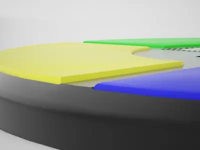 Simon Game Low-poly 3D model