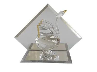 Crystal swan Free 3D print model