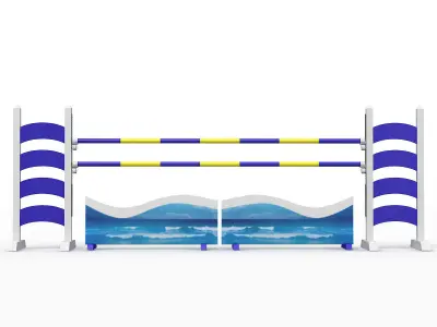 Horse jump obstacle 3D model