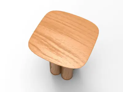 Laac Side Table Low-poly 3D model