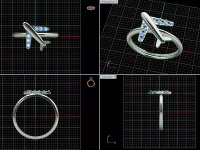 Avion ring 3D print model