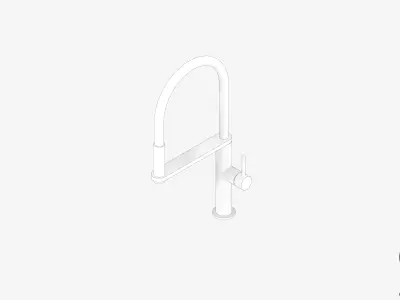 Sink Mixer - Luxury - Blix - Flexible Hose Low-poly 3D model