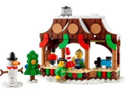 TwindBricks3D - 40602 Winter Market Stall 3D print model