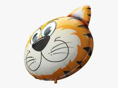 Foil decoration balloon 06 Tiger 3D model
