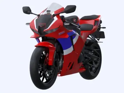 Honda CBR600RR 2021 Low-poly 3D model