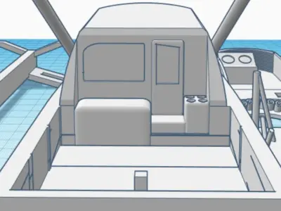 Fishing Charters 48ft Viking Ship 3D print model